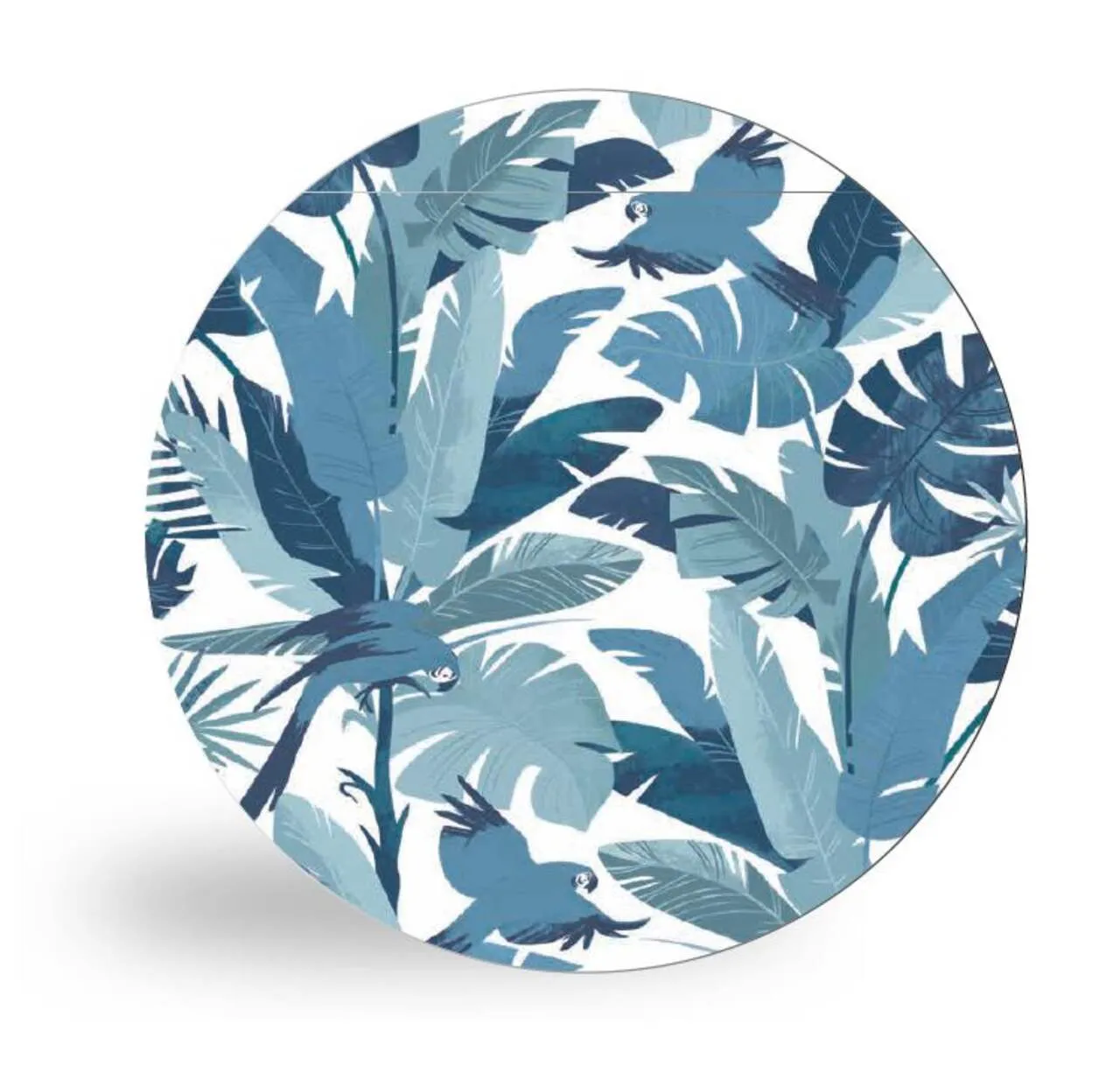 Bamboo Fibre Summer Palm Outdoor Platter - 14"