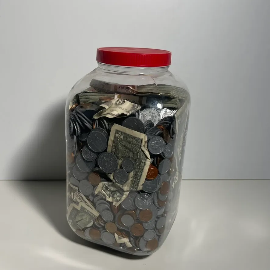 Jar of Money - Plastic