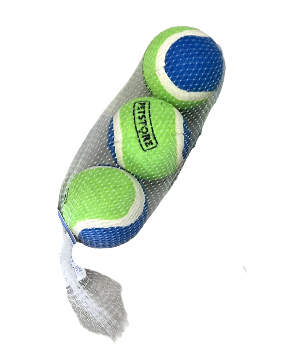 Dog Throw Tennis Ball Green&Blue Pack of 3