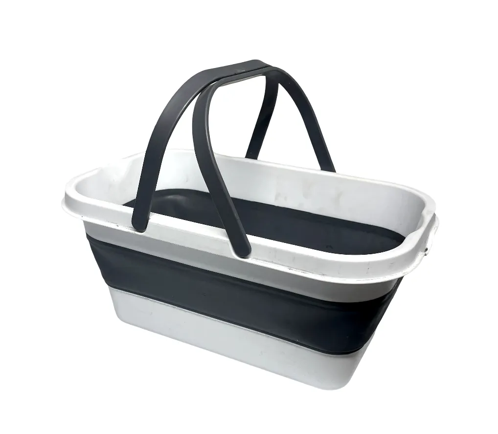 Laundry Basket w/ Handles Black&White