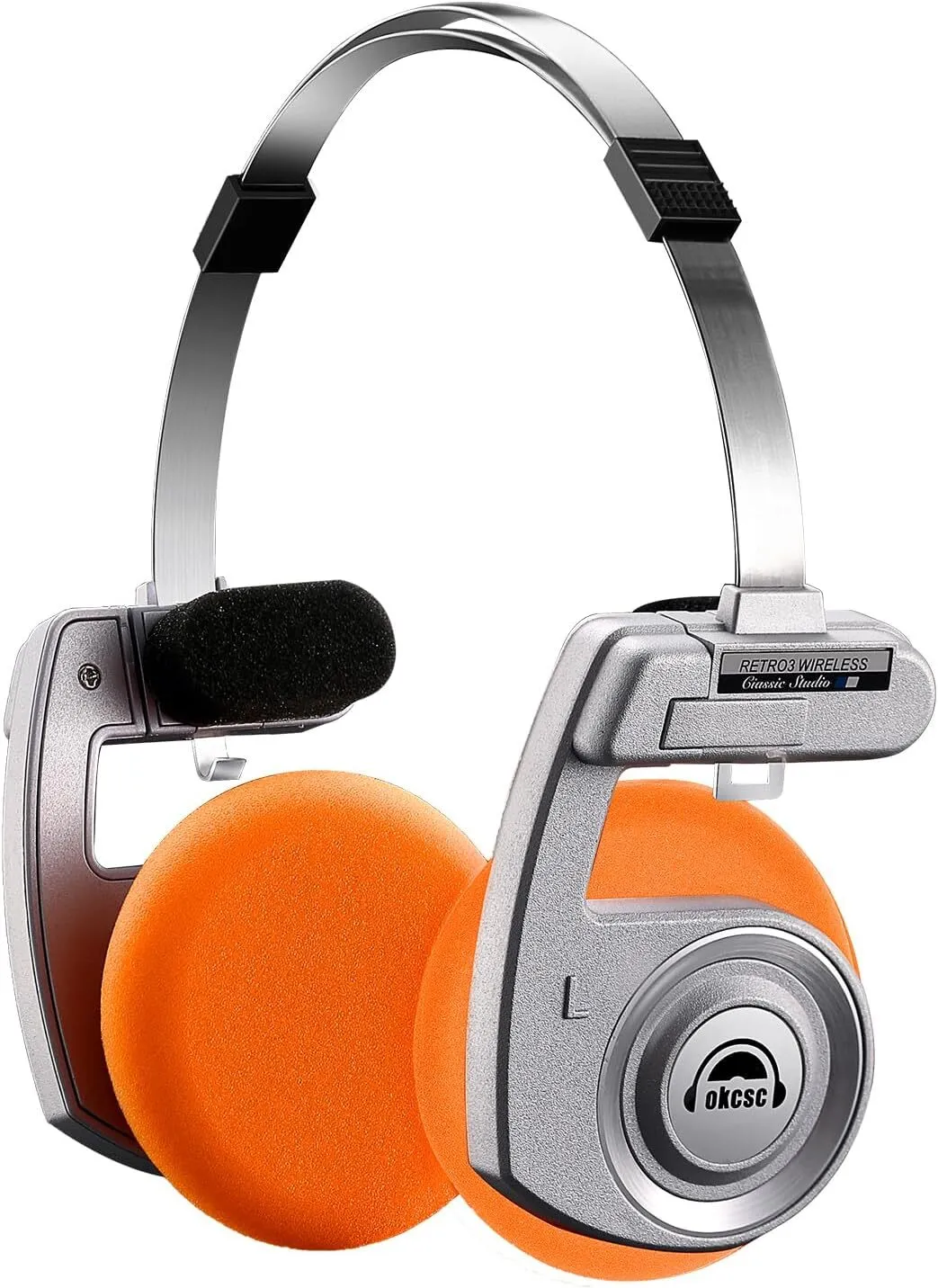 Headphones - Sliver/Orange