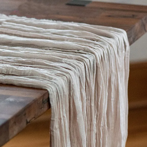 Table runner - C&B - Rough Linen - Off White