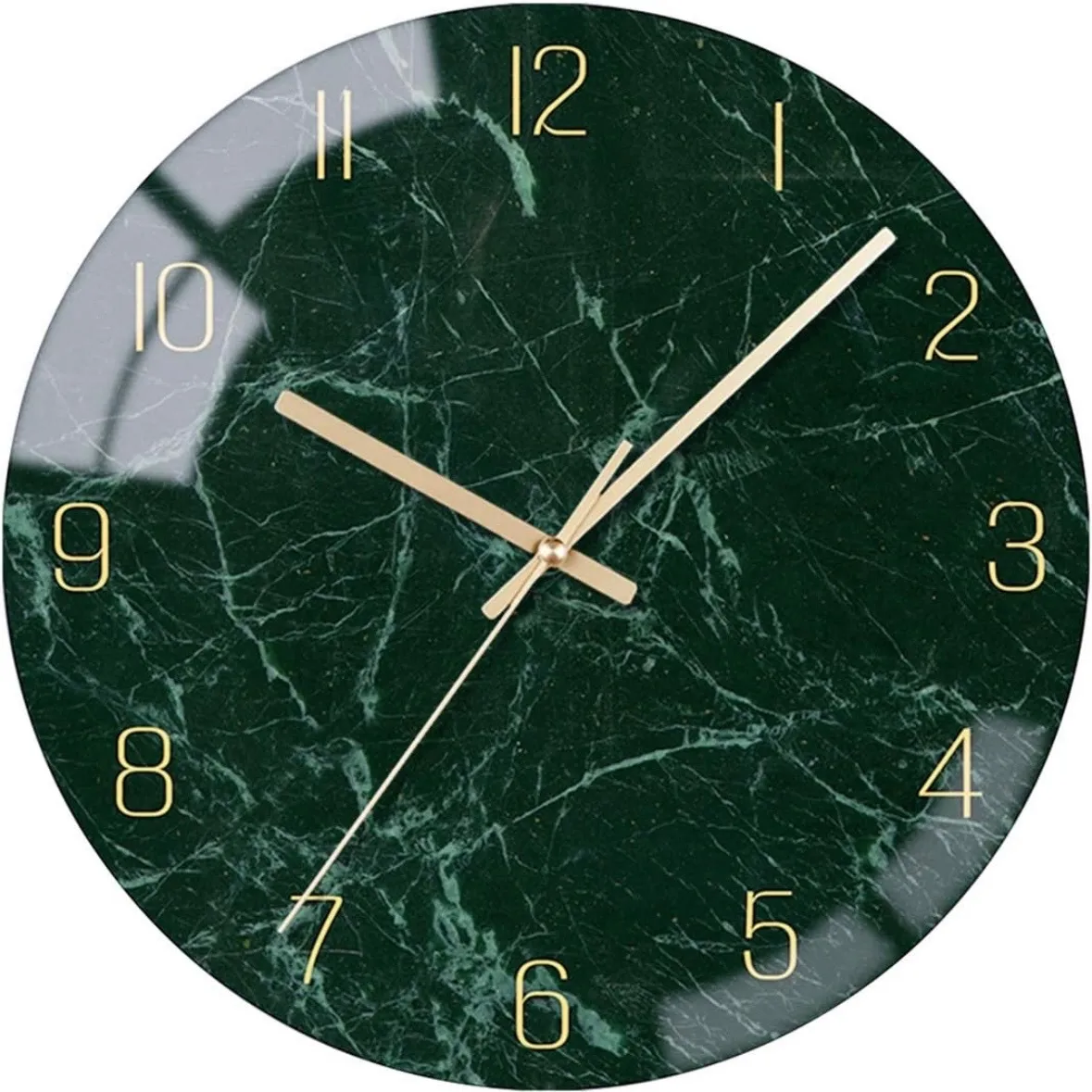 Green Marble Wall Clock