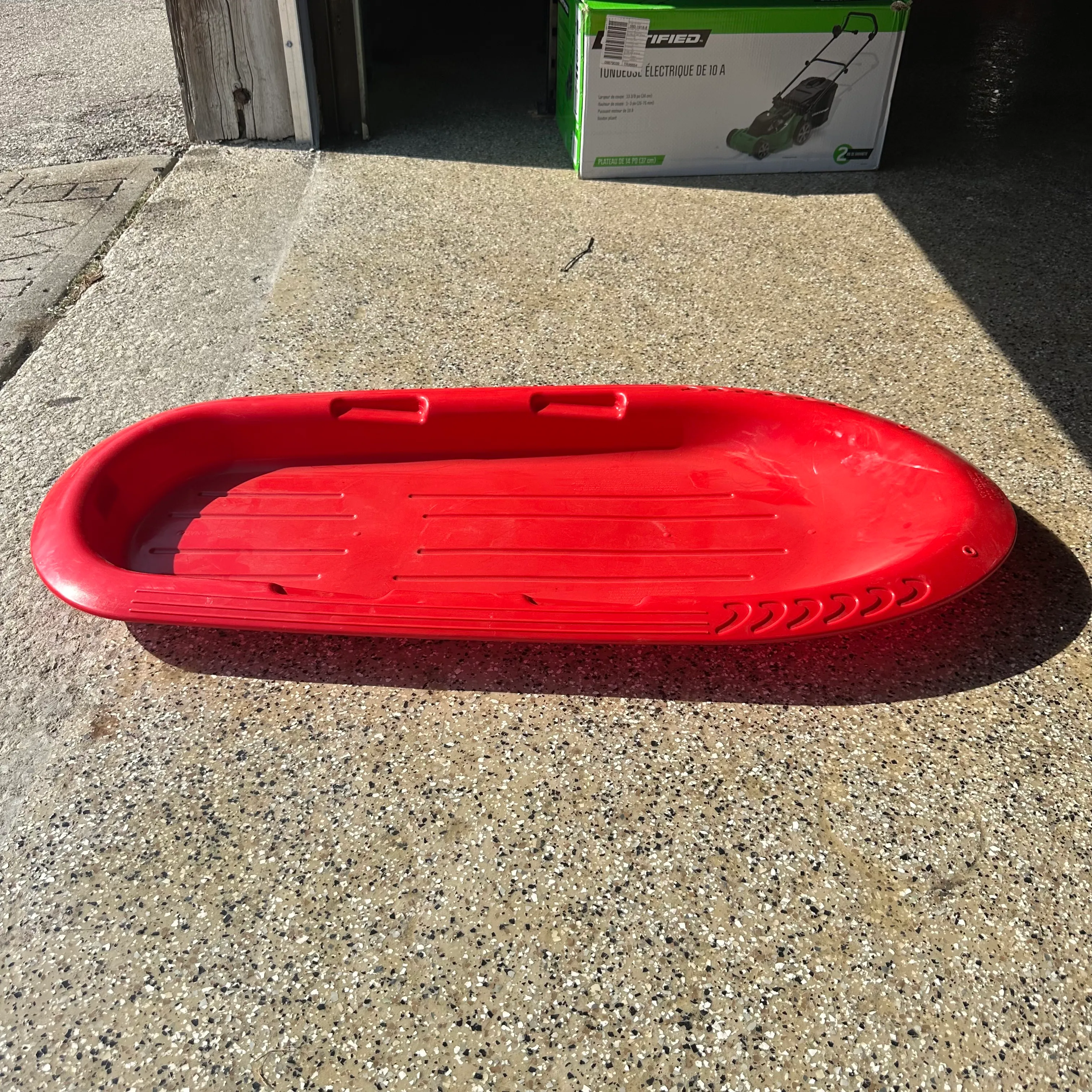 Sled - Plastic Red
