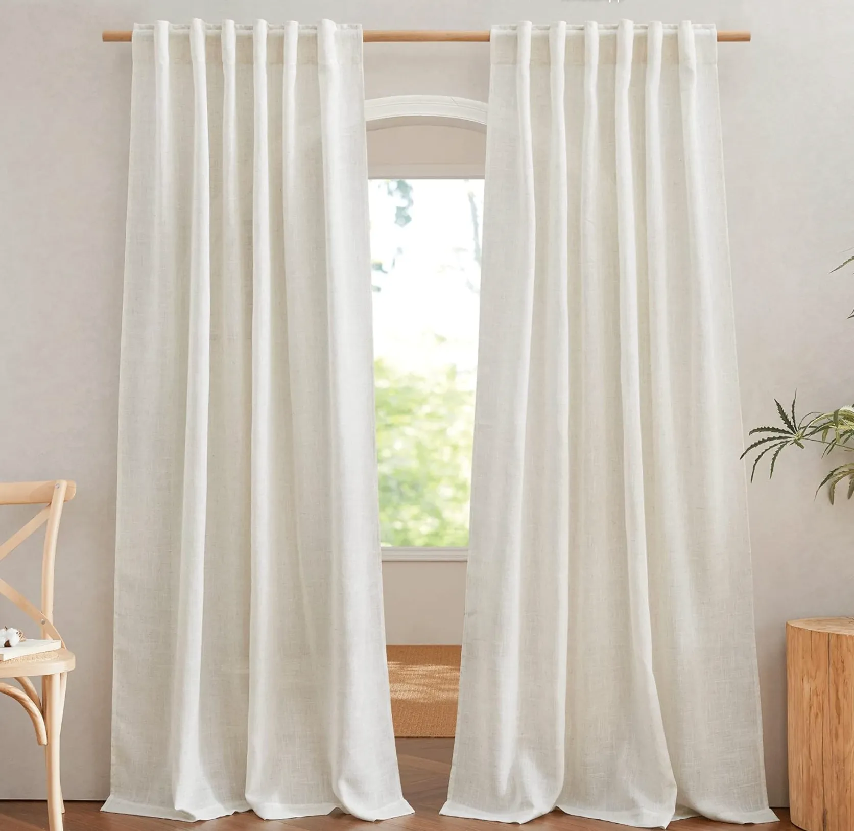 Sheers Linen Curtains 52"x108"