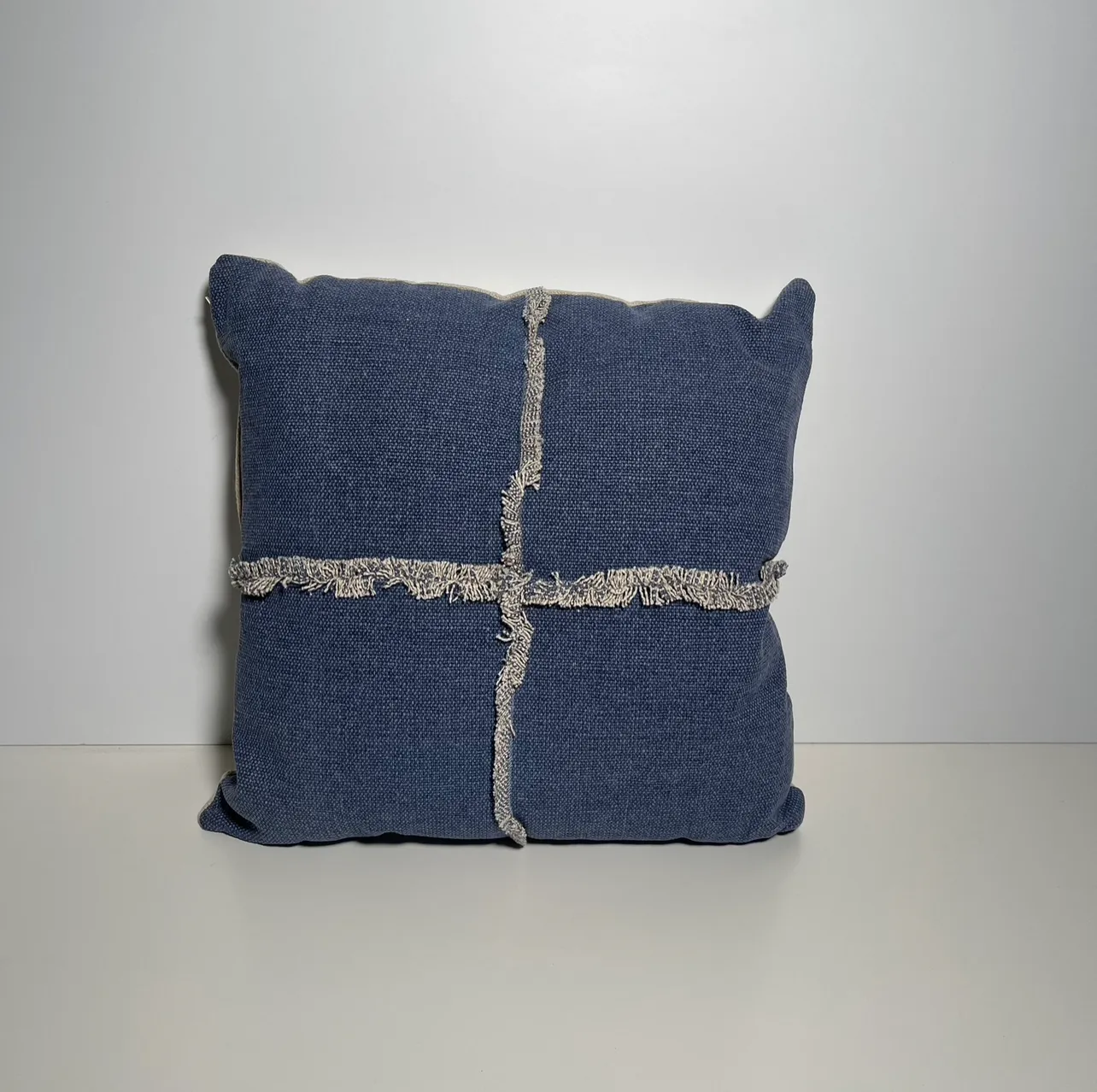 Throw Pillow - Cross - Dark Blue