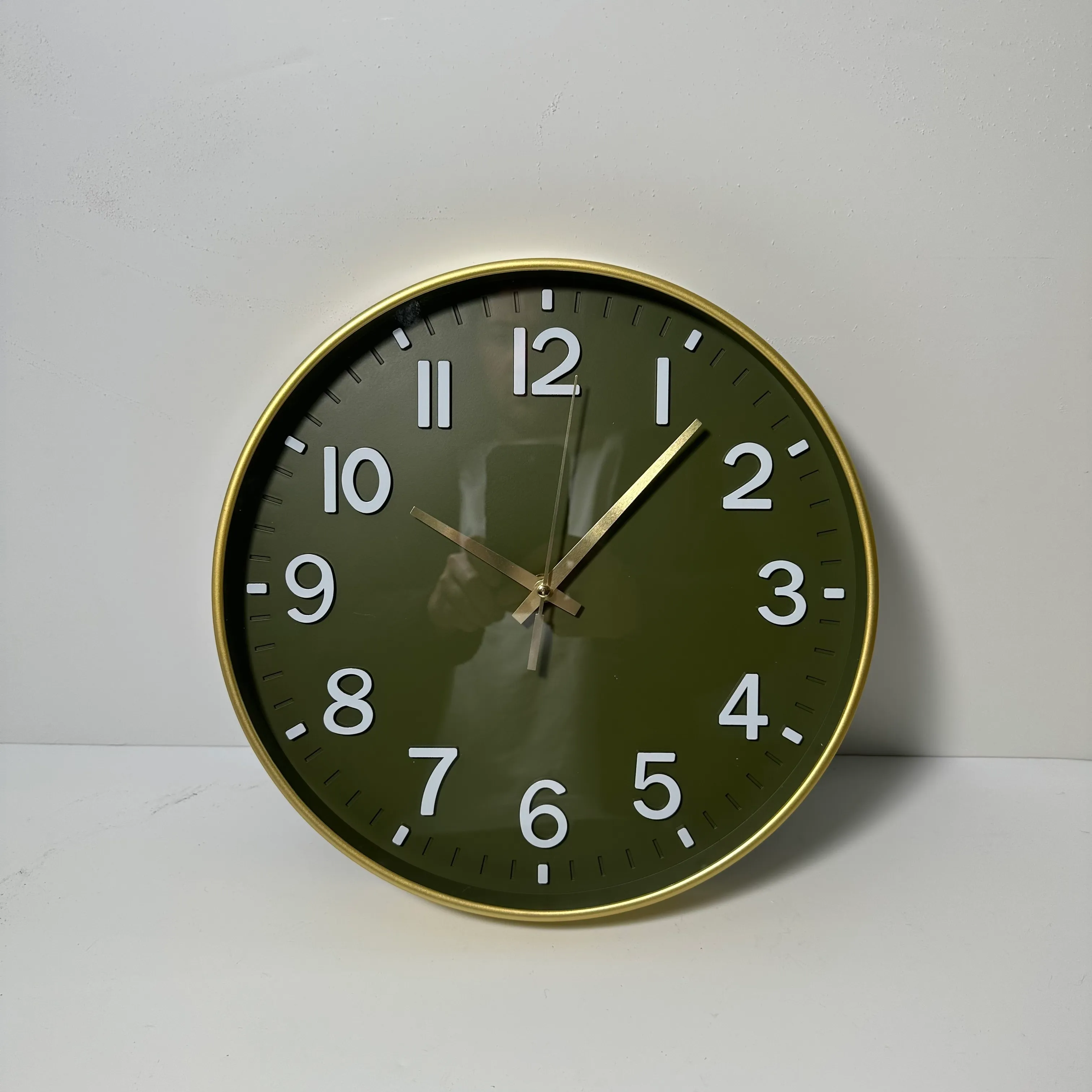 Wall Clock - Green/Gold