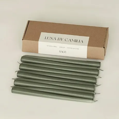 Candle - Pillar Green - 5pc