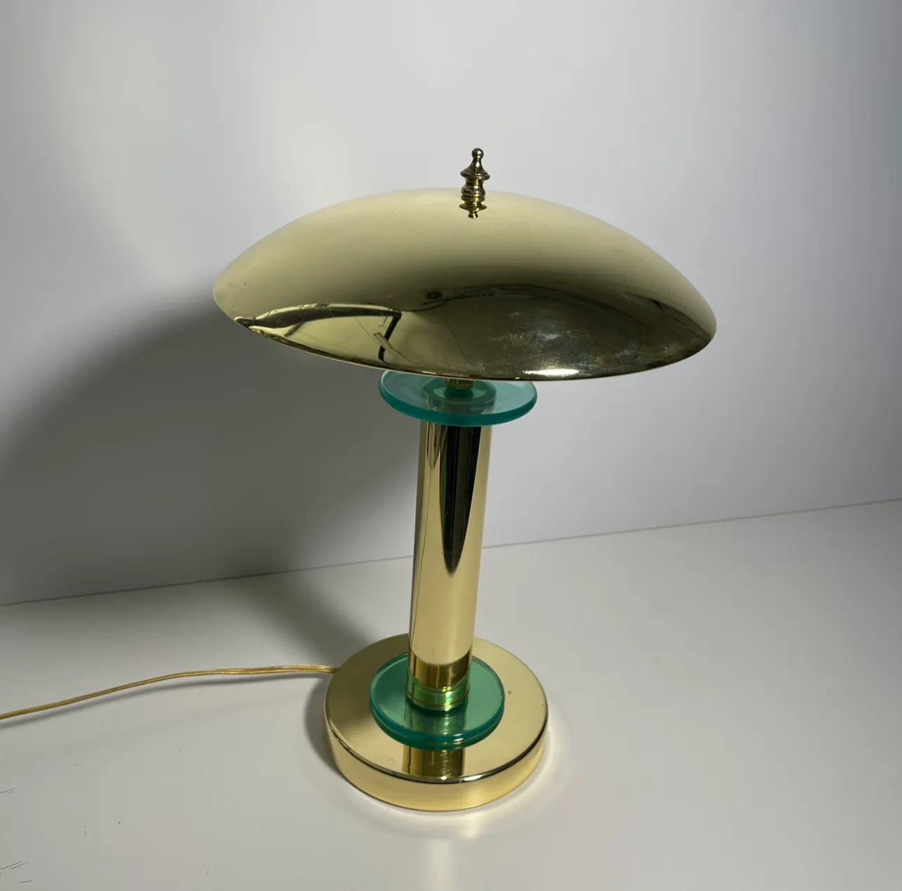 Table Lamp - Green & Gold