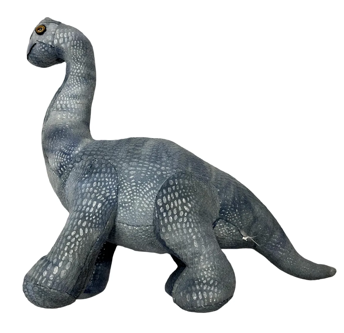 Dinosaur Plush Toy Grey 7"x10"