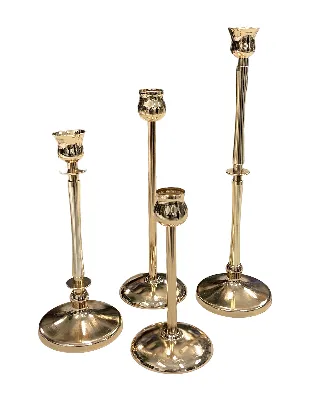 Candle Holder Pink Gold - Set of 4
