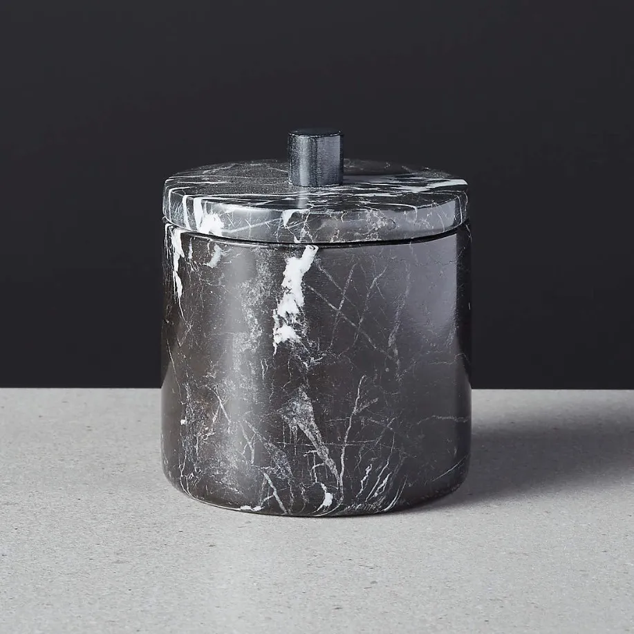 Marble Sugar Bowl with Lid Crate&Barrel