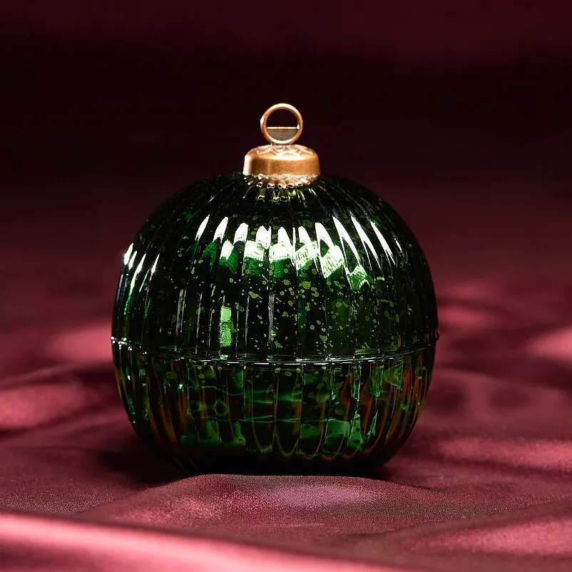 Christmas Bauble Candle - Green