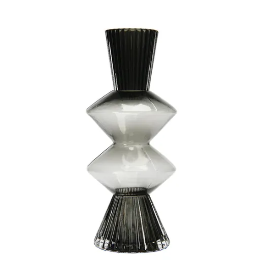 Vase - MCM - Black Glass