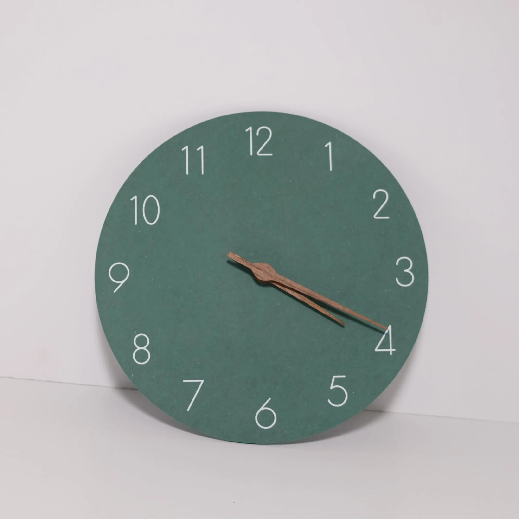 Clocks - Green Face Wood Hands