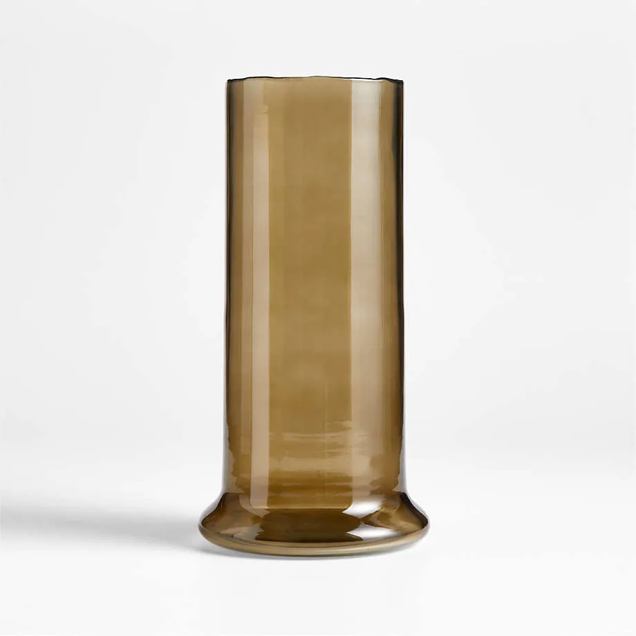 Clone Tall Green Glass Vase 12"