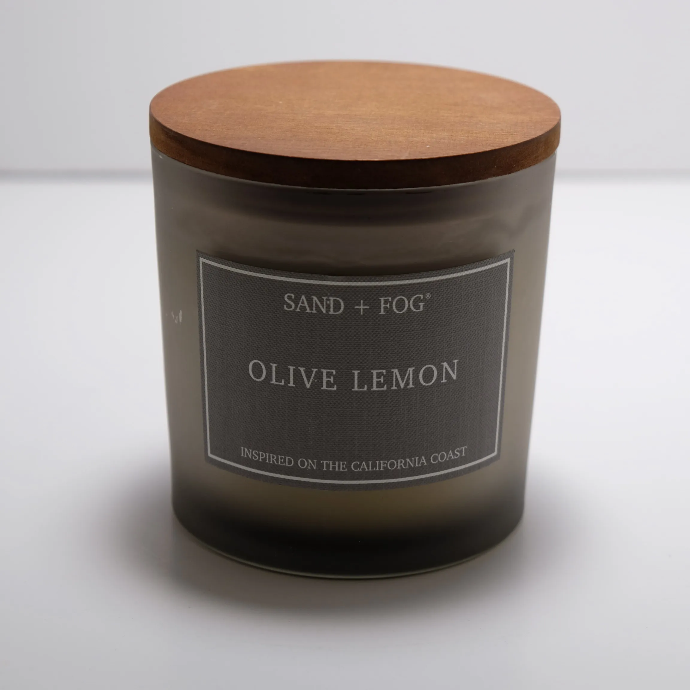 Candle - Jar Olive w/ woodtop