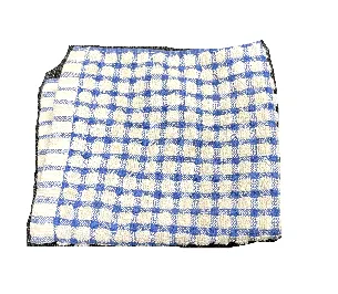 Kitchen Towel Blue & White Small