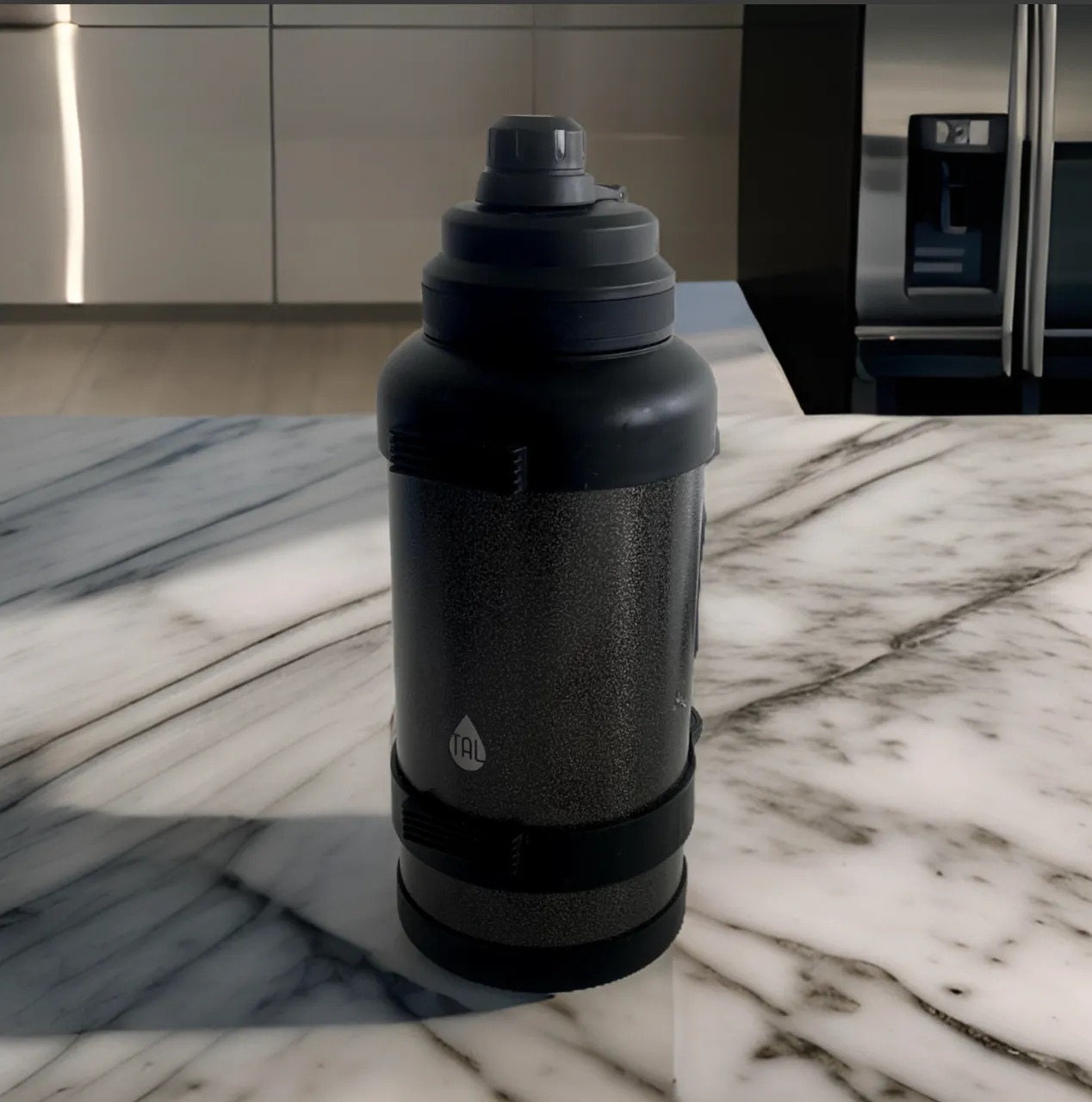 Thermo Bottle Grey&Black Big