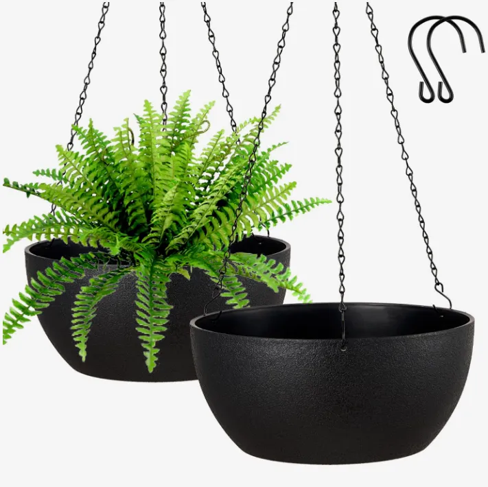 Gardium Hanging Planters 12 Inch - Set of 2