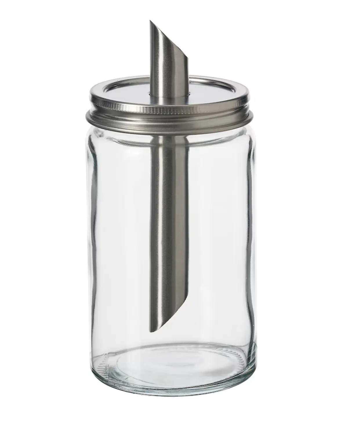 Sugar Shaker Clear Glass/Stainless Steel 6"