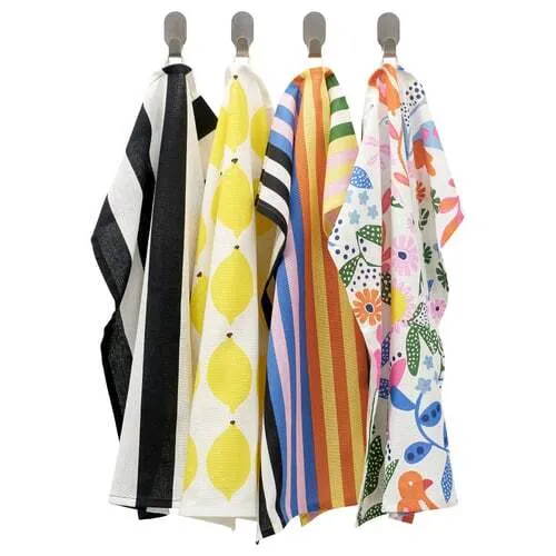 Tea Towels - Multicoloured - Set of 4