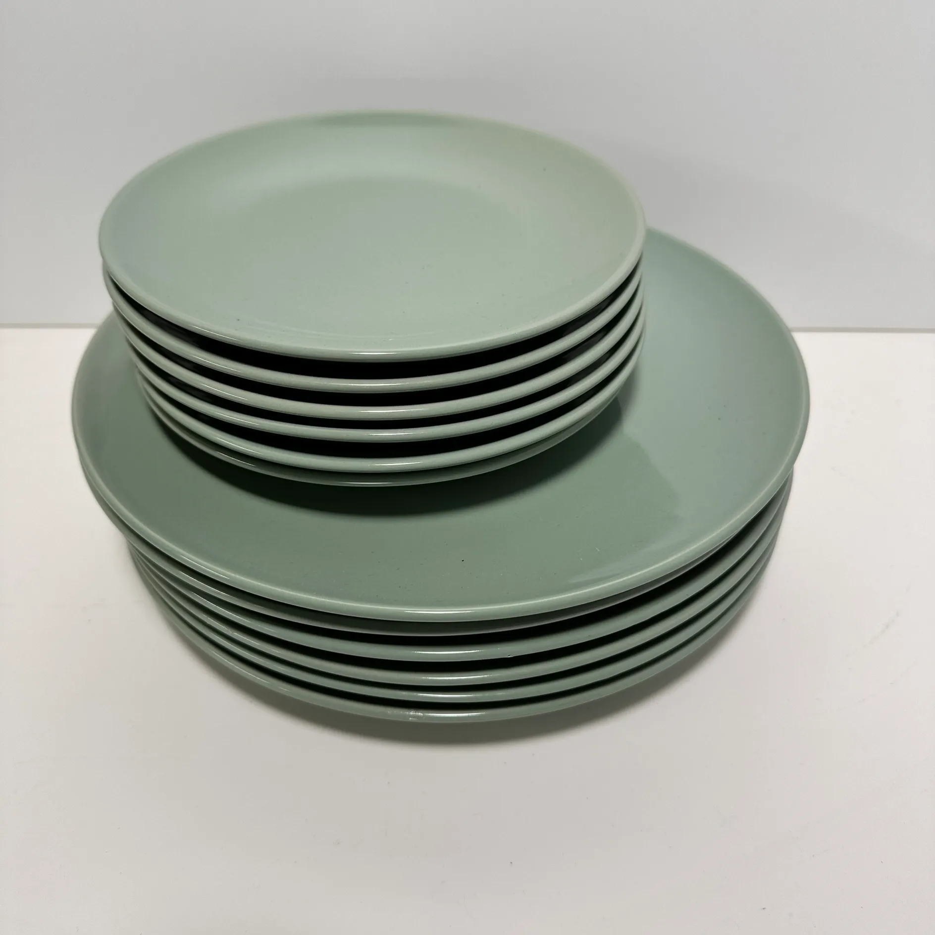 Dinnerware Ceramic Green - 12Pc