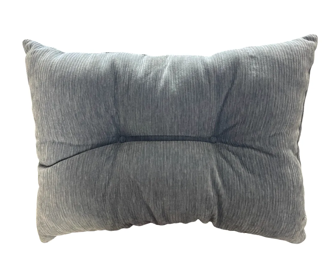 Blue Rectangular Upholstered Pillow