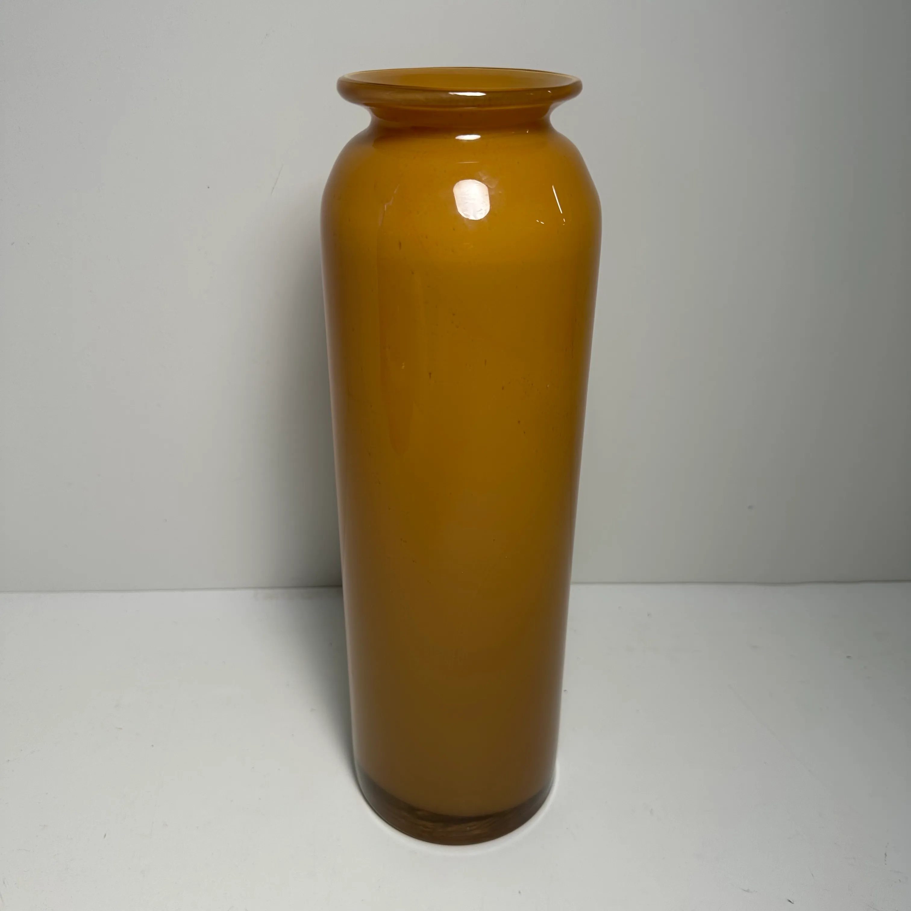 Vase - Amber Glass - 14"