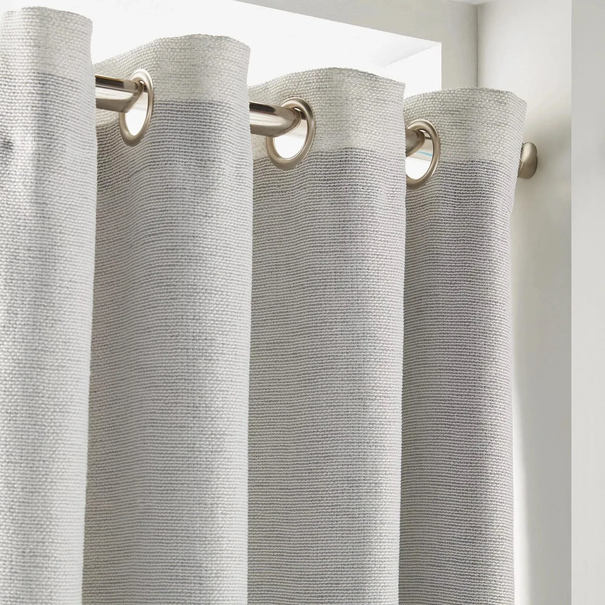 Curtains - Solid - 84" - Light Grey - Blackout