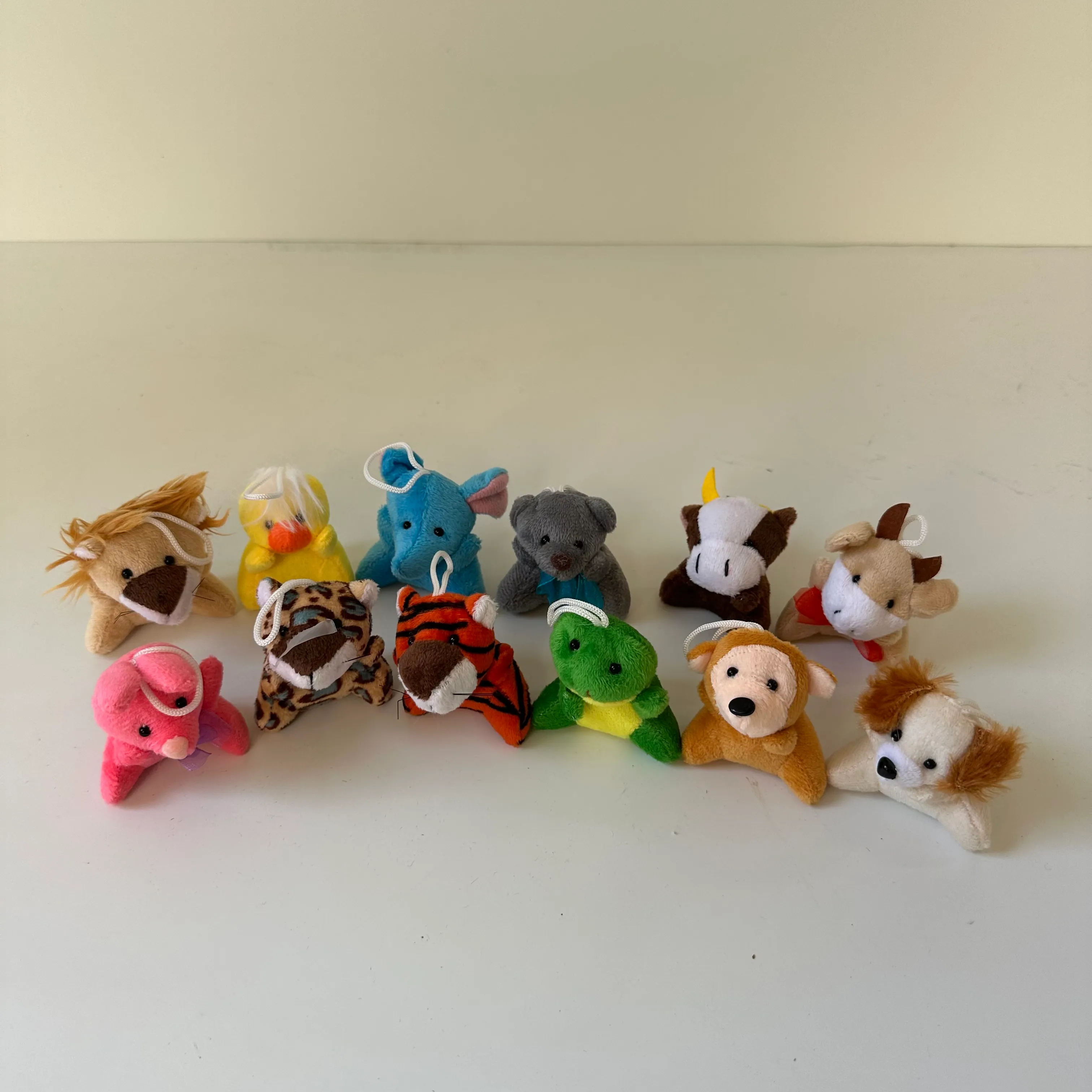 Miniature Stuffed Animals - Set of 12