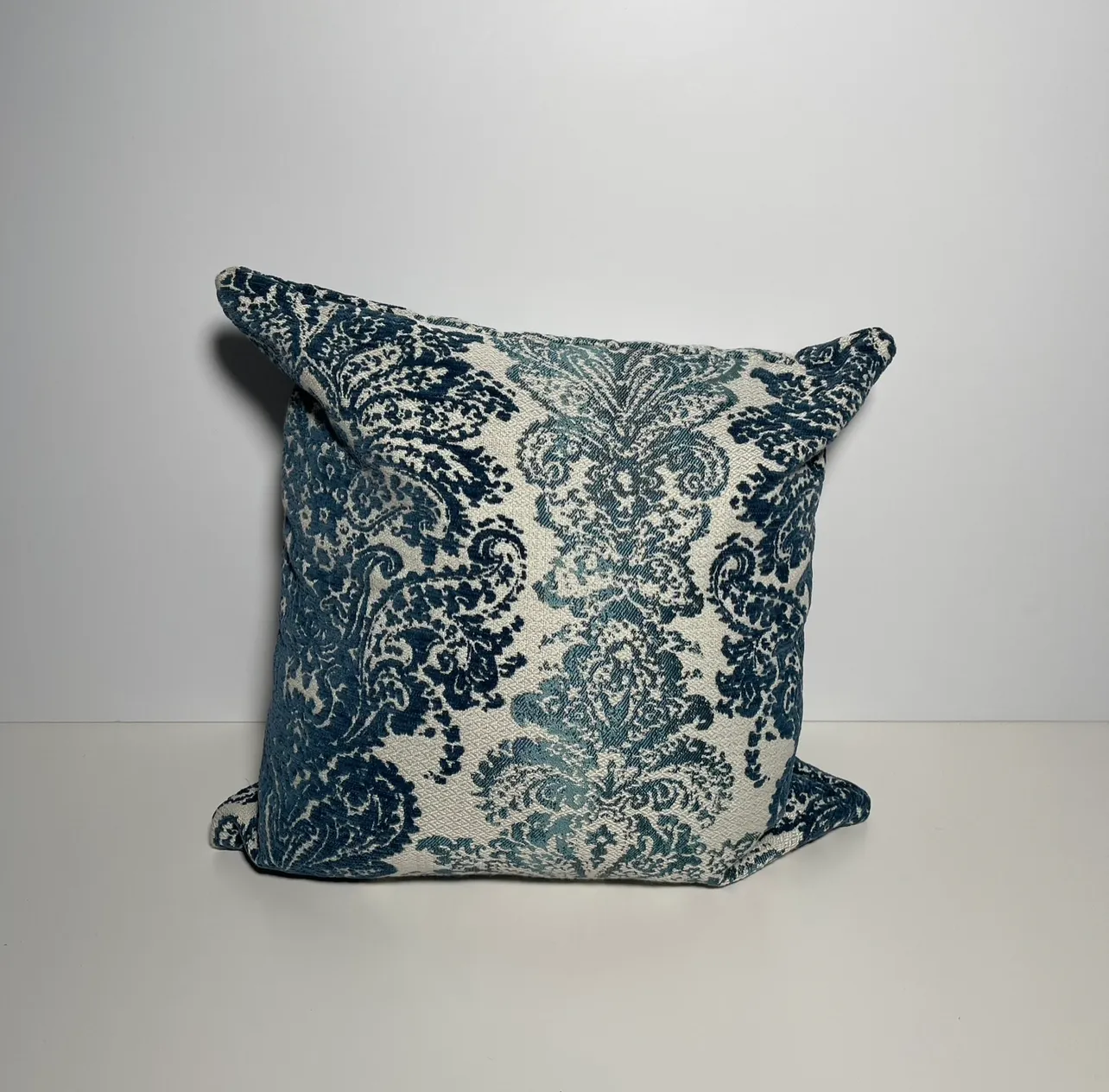 Throw Pillow - Provincial Pattern - Blue