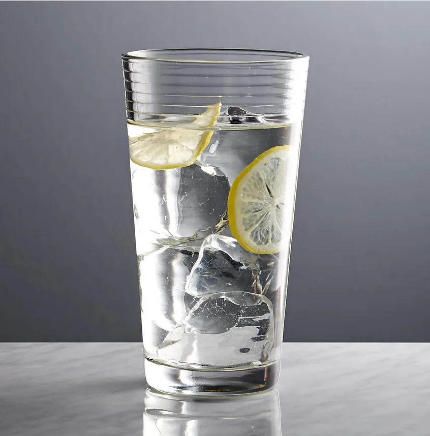 Rings Cooler Glass Crate&Barrel - Set of 6