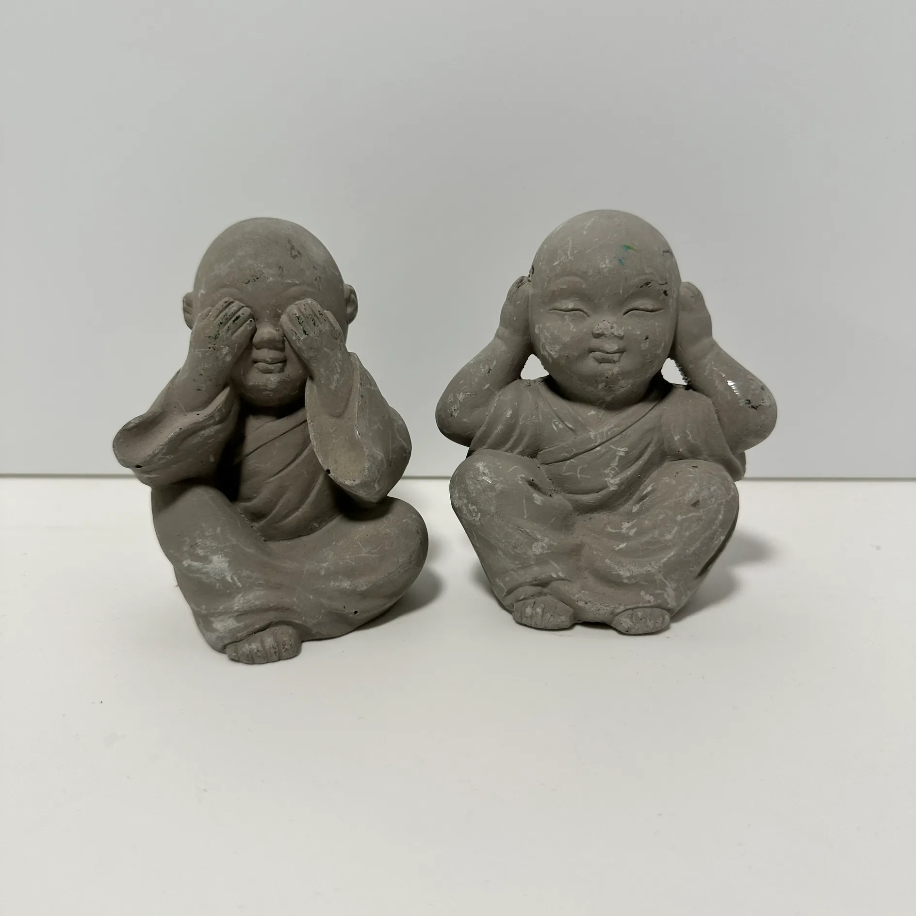 Mini Buddha Sculpture - Set of 2