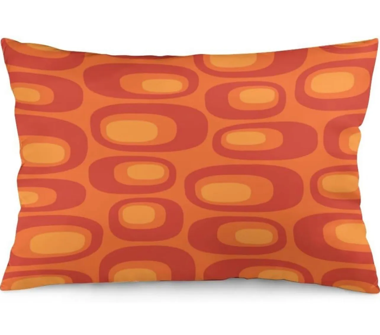 Modern Decorative Throw Pillow Funky Orange