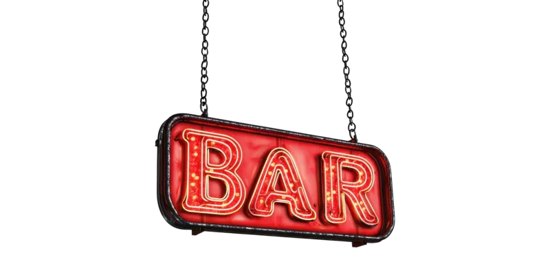 BAR sign neon