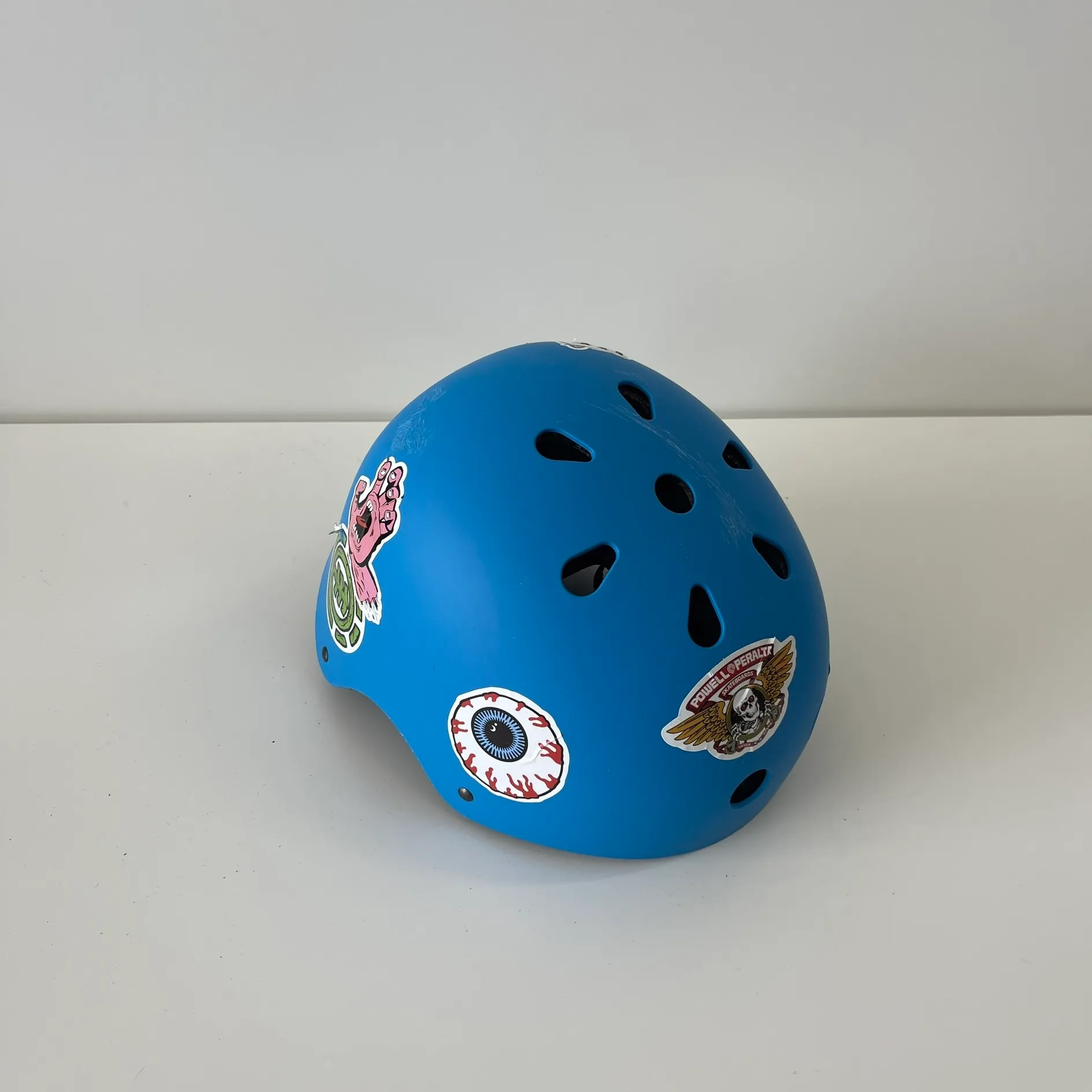 Kids Bike Safety Helmet w/ Cleared Stickers BLUE