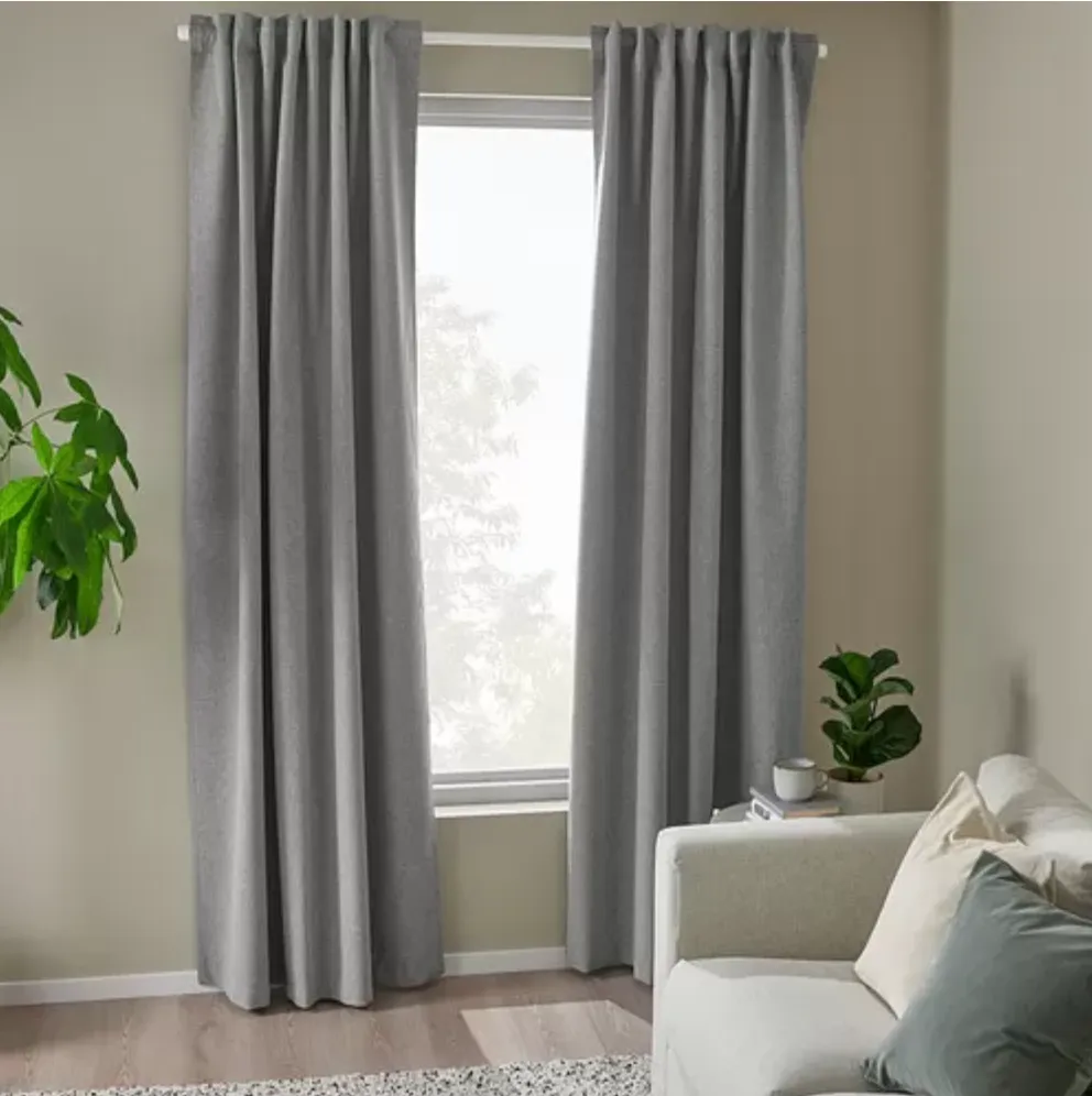 Block-out Curtains - Grey - 53" x 98"