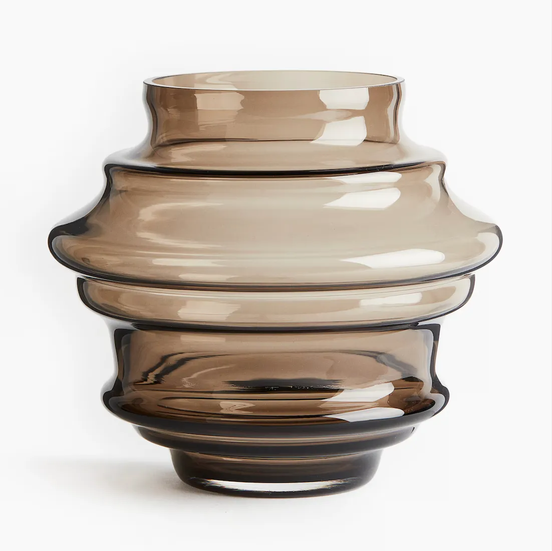 Vase - Glass dusty brown