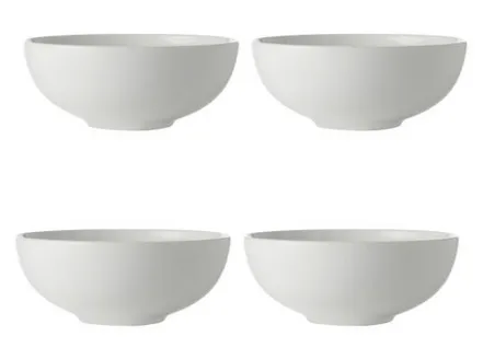 Paderno Ceramic Bowls White - Set of 4