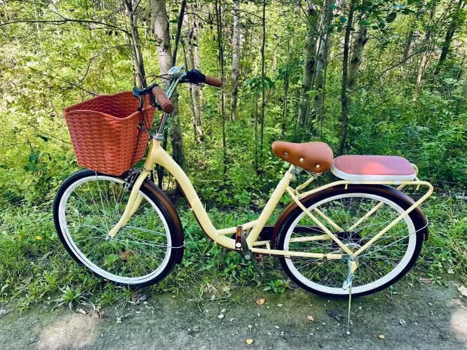 Yellow Bicycle With Basket