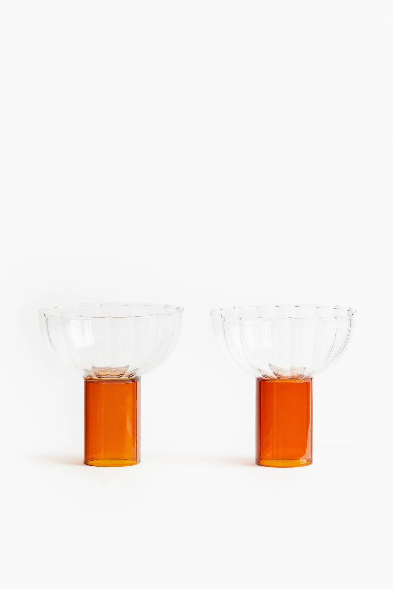 Glassware - Fluted Coupe - Set of 2