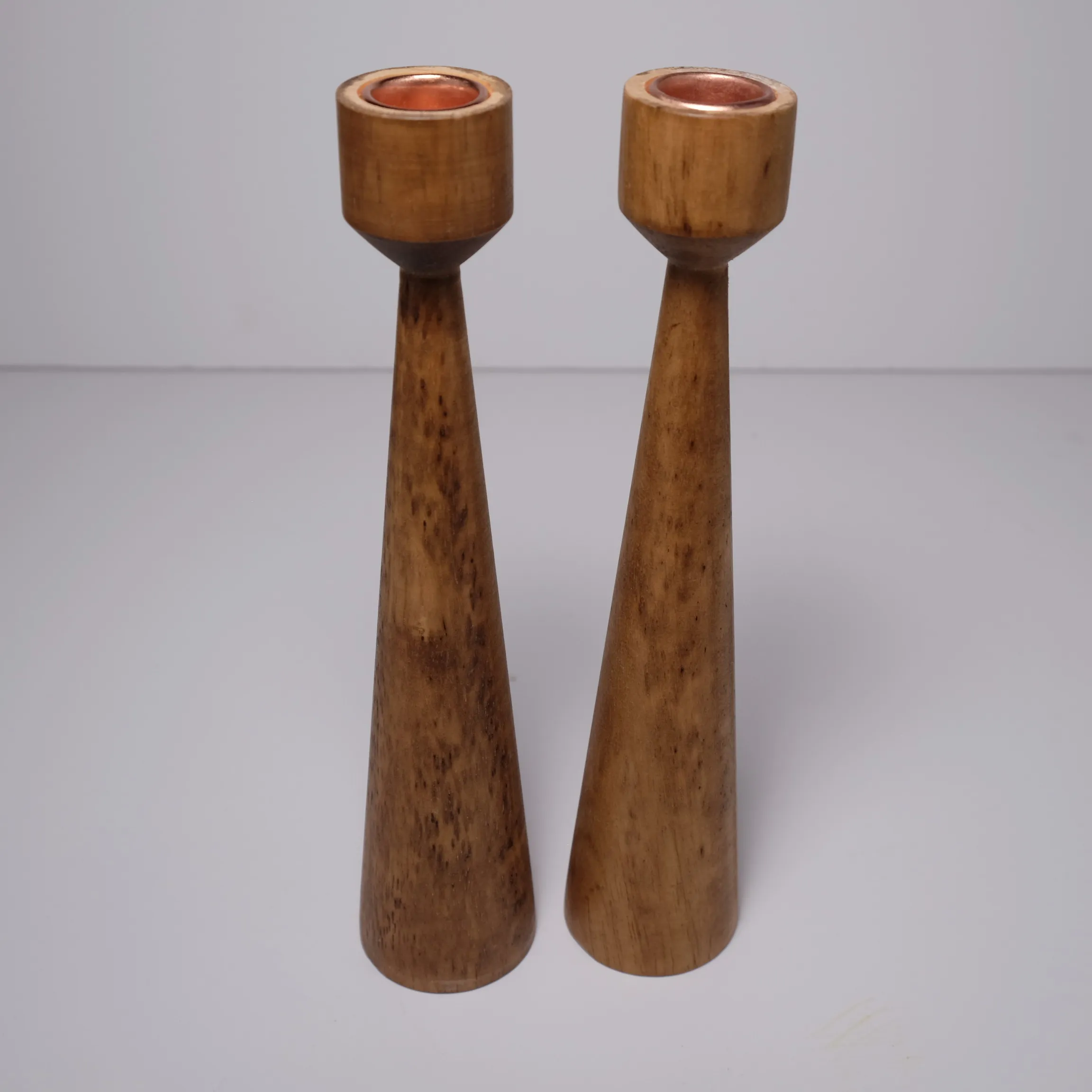 Candle Holder - Rustic - Mango Gold - 2pc