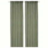 Curtains - Sheer - 62" - Moss Green