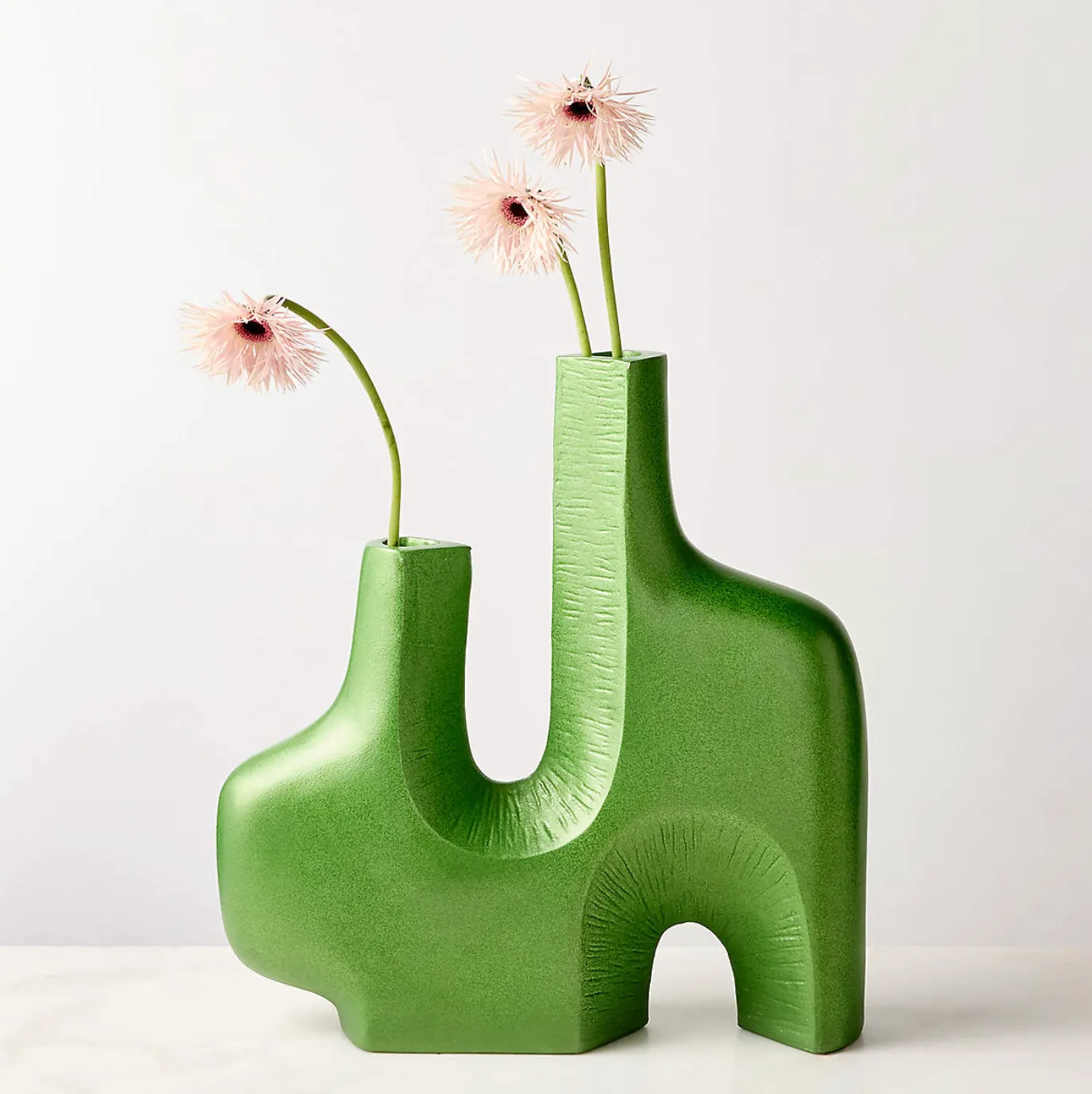 Abstract Green Decorative Sculpture Large