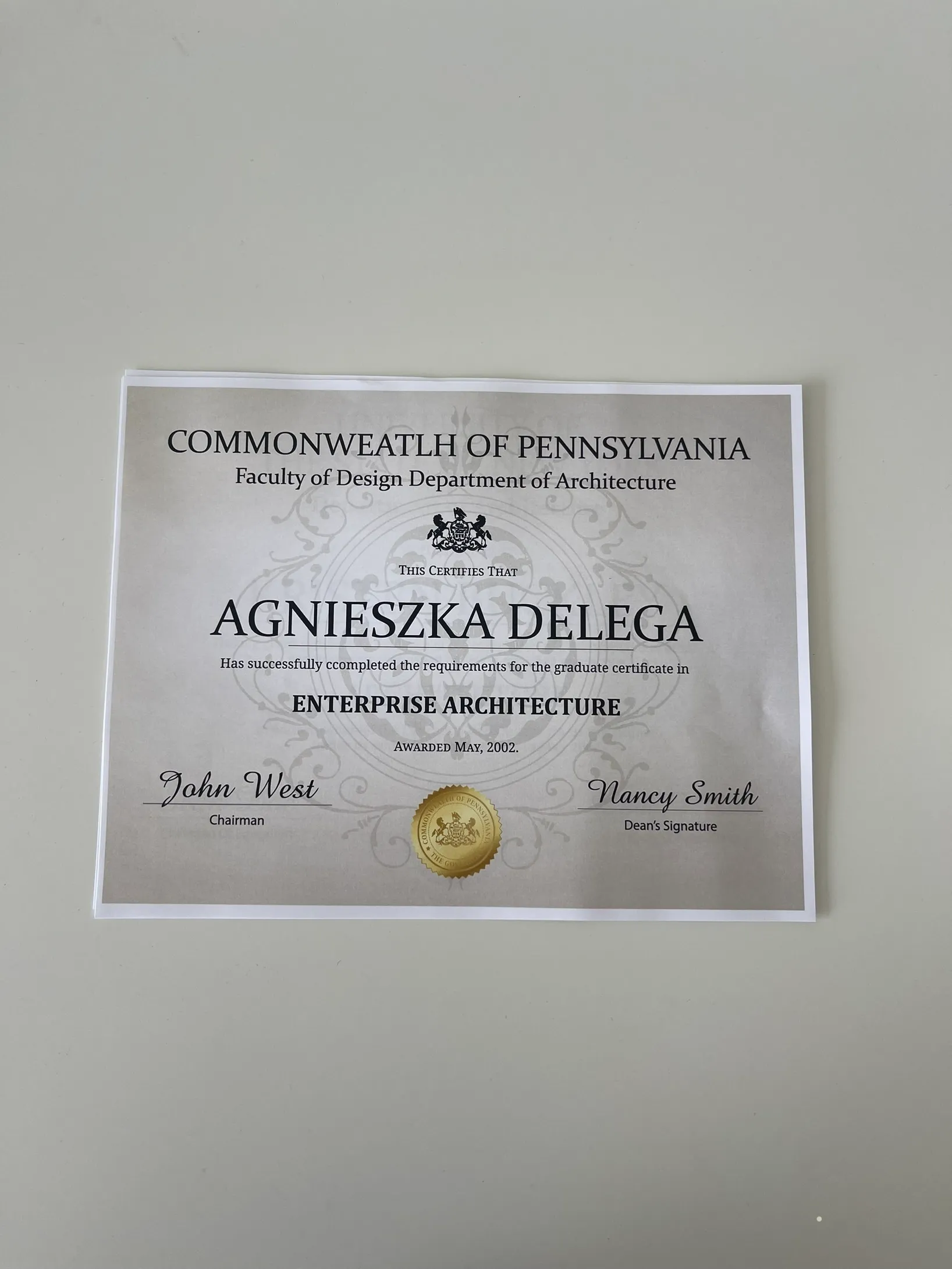 University Diploma