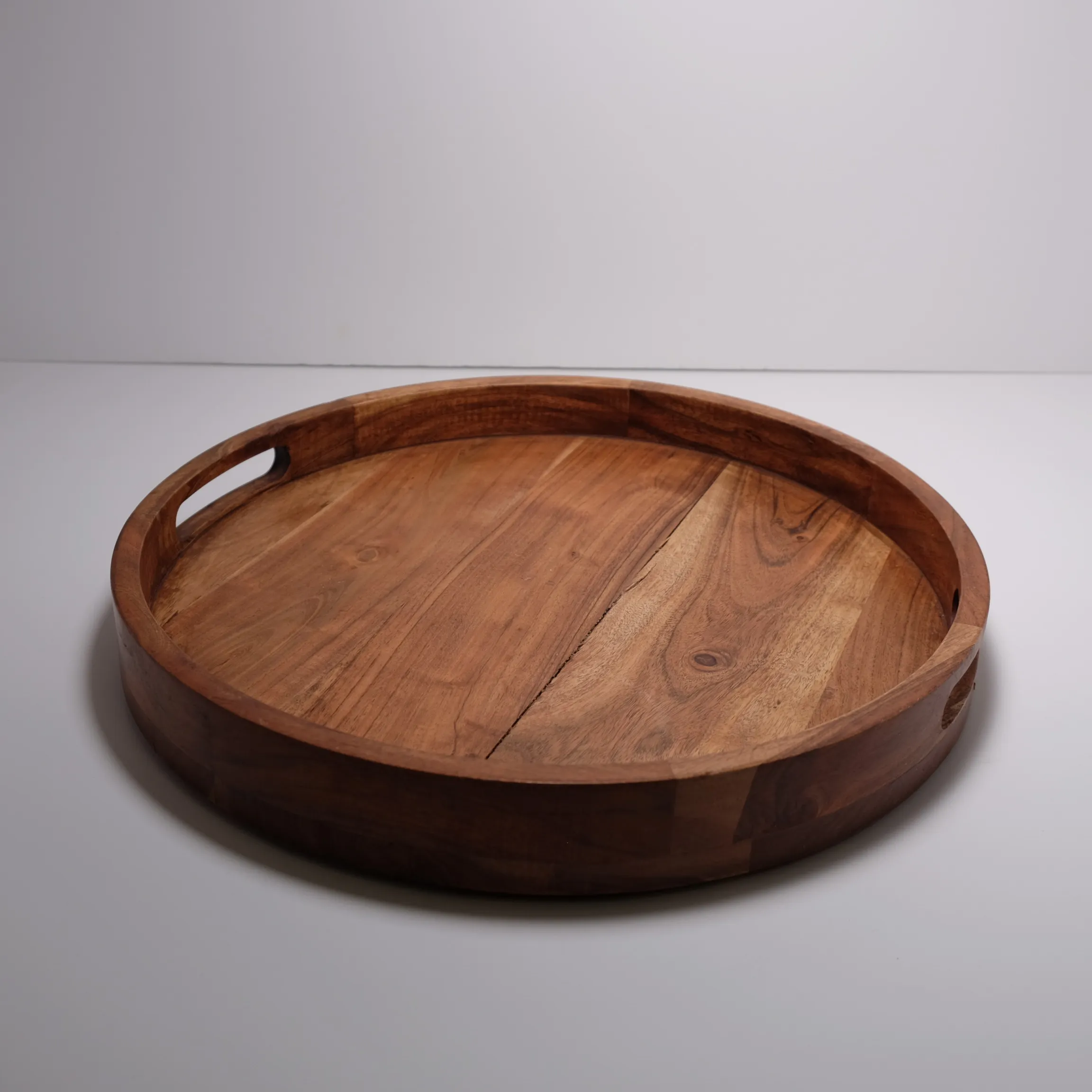 Decorative Tray - Round Mango Wood