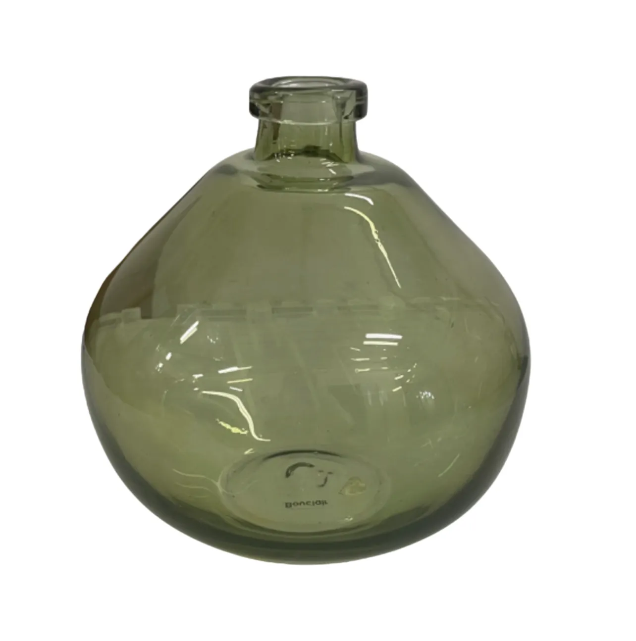 Vase Green Glass Medium