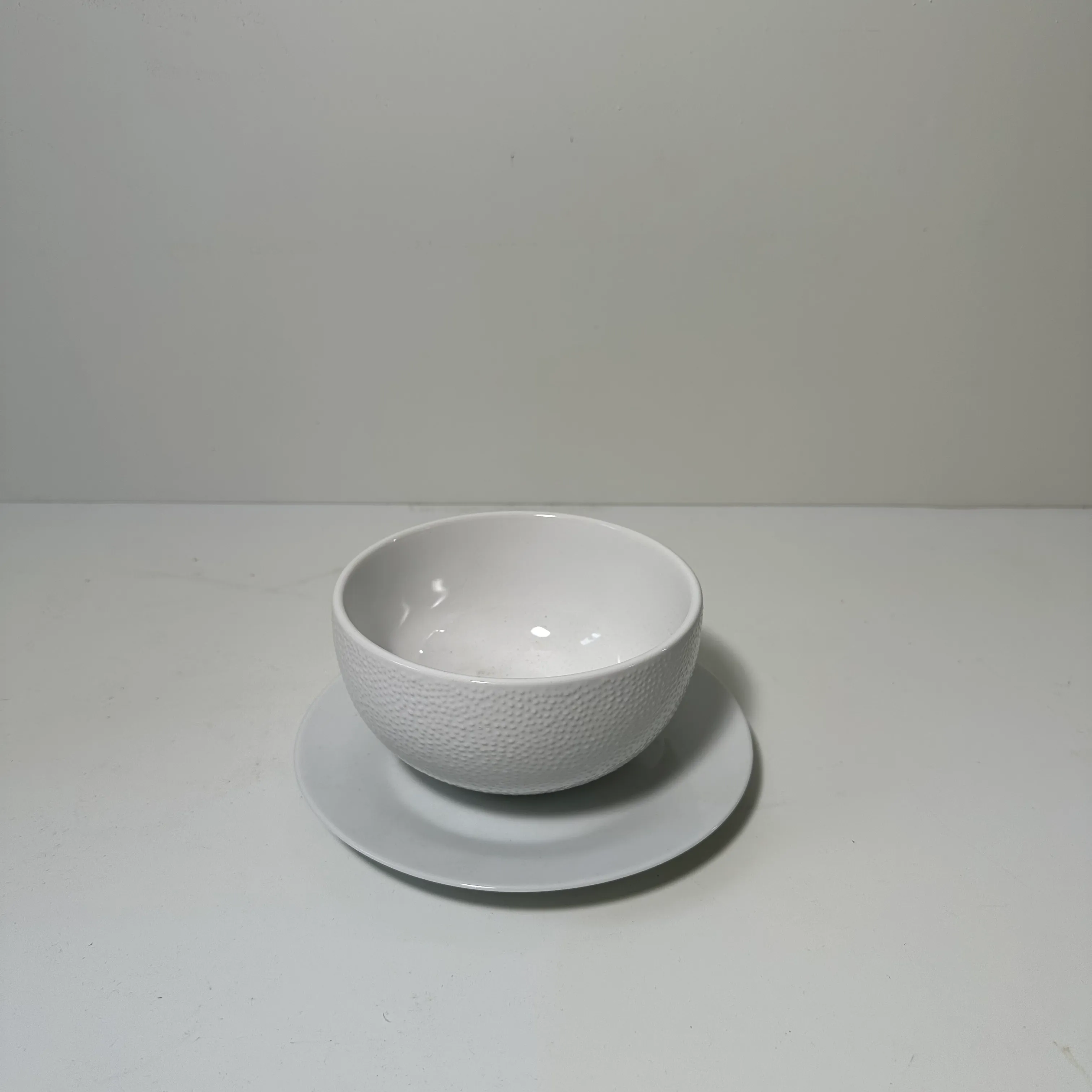 Side Plate and Bowl - White - 2 Piece