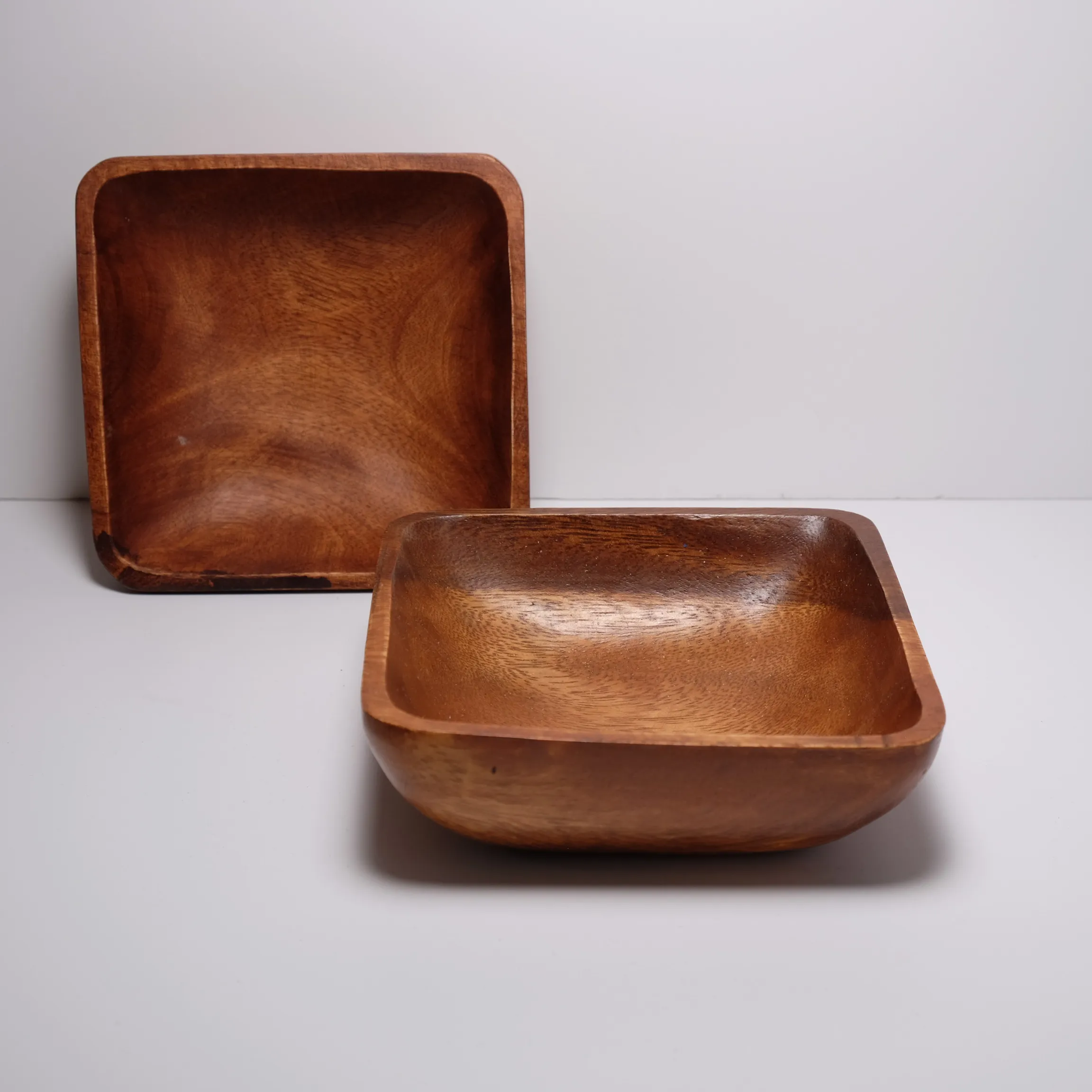 Wooden Snack Bowl - Teak - 2pc